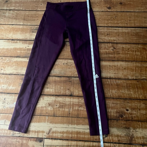 Adidas Deep Purple Climate Cool Leggings Size Small - Picture 3 of 6